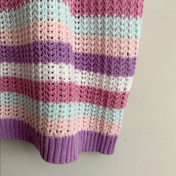 Boho Striped Knitted Tank XL - Picture 6 of 6